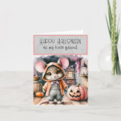 Cartes Pour Fêtes Annuelles Joyeux Halloween Meilleure Amie (Devant)