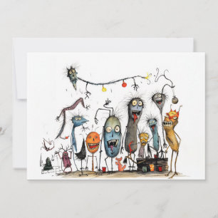 Cartes Pour Fêtes Annuelles Joyeux Halloween, Monstre !
