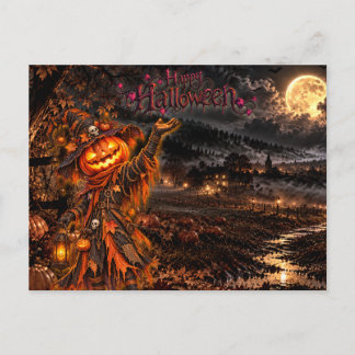 Cartes Pour Fêtes Annuelles Joyeux Halloween – Nuit magique de pleine lune