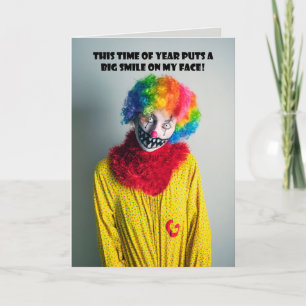 Cartes Pour Fêtes Annuelles Joyeux Halloween pour quiconque clown effrayant gr