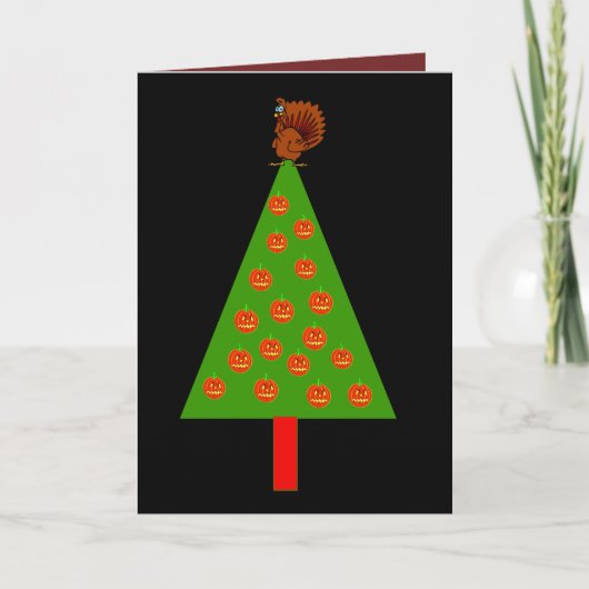 CARTES POUR FÊTES ANNUELLES JOYEUX HALLOWGIVEMAS (Devant)