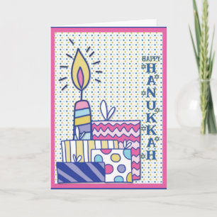 Cartes Pour Fêtes Annuelles Joyeux Hanouka Coloré Mignon