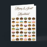 Cartes Pour Fêtes Annuelles Joyeux Hanoukka<br><div class="desc">Délai De Désert - Le Délicieux Hanoukka Don Gifts Line Design. Tous les designs sont personnalisables - vous pouvez modifier les polices de texte,  la taille et les couleurs,  ajouter/supprimer/modifier du texte et des graphiques. EveStock Graphics & Design © Tous droits réservés</div>