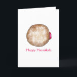 Cartes Pour Fêtes Annuelles Joyeux Hanoukka Chanukah Jelly Donut Sufganiyot<br><div class="desc">Illustration originale d'un beignet de gelée surmonté d'un sucre en poudre. Parfait pour Hanoukka ! Cette illustration de Chanukah est également disponible sur d'autres produits. Ne vois-tu pas ce que tu cherches ? Vous avez besoin d'aide pour la personnalisation ? Contactez Rebecca pour avoir quelque chose conçu pour vous.</div>