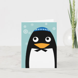 Cartes Pour Fêtes Annuelles Joyeux Hanoukka Juif Penguin Yarmulke