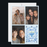 Cartes Pour Fêtes Annuelles JOYEUX HANUKKA Lettre PERSONNALISÉE 3 PHOTOS Dessi<br><div class="desc">J'espère que vous aimerez ce design de vacances. Cliquez sur "personnaliser" pour modifier et ajouter vos propres photos et texte au recto et au verso. Également disponible en téléchargement numérique pour envoyer par e-mail ou SMS et économiser sur les frais de port. Consultez ma boutique pour d'autres articles assortis comme...</div>
