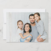 Cartes Pour Fêtes Annuelles Joyeux Hanukkah Élégant Photo de Famille Botanique (Dos)