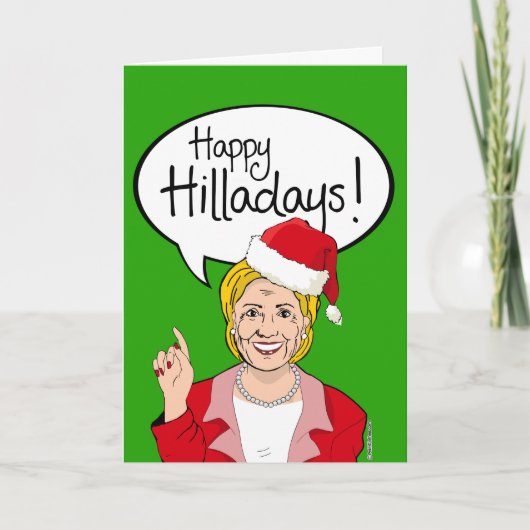 Cartes Pour Fêtes Annuelles Joyeux Hilladays ! (Devant)