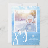 Cartes Pour Fêtes Annuelles Joyeux hiver aquarelle Flambeau de neige photo de  (Devant)