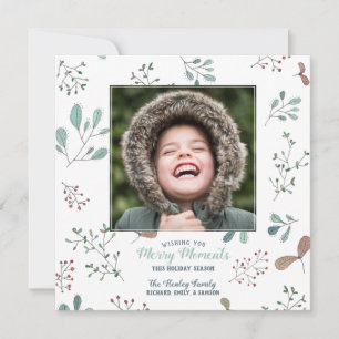 Cartes Pour Fêtes Annuelles Joyeux hiver Woodland Christmas Photo