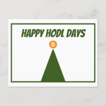 Joyeux HODL Days Bitcoin Christmas Card (FLAT)