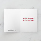 Cartes Pour Fêtes Annuelles Joyeux Holiday Little Brother (Intérieur)