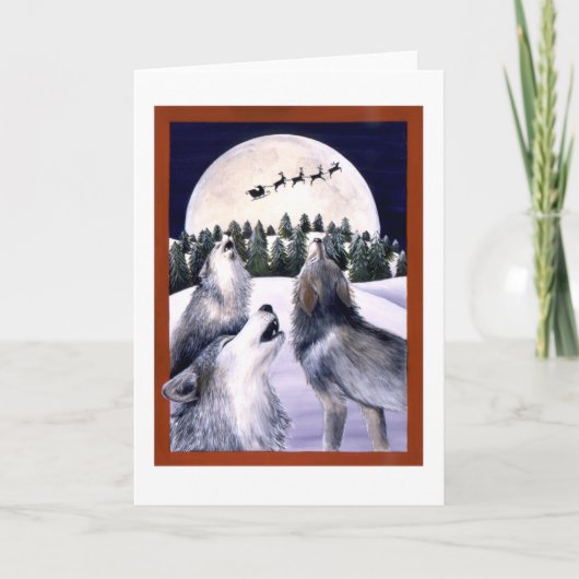 Cartes Pour Fêtes Annuelles Joyeux Howlidays (Devant)