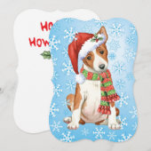 Cartes Pour Fêtes Annuelles Joyeux Howlidays Basenji (Devant / Derrière)