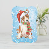 Cartes Pour Fêtes Annuelles Joyeux Howlidays Basenji (Debout devant)