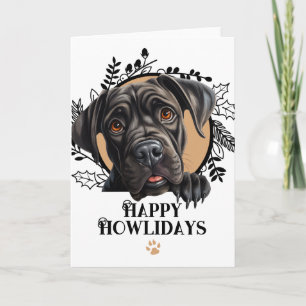 Cartes Pour Fêtes Annuelles Joyeux Howlidays Cane Corso Chien Noël