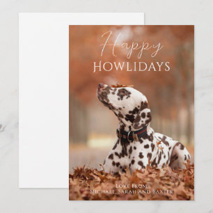 Cartes Pour Fêtes Annuelles Joyeux Howlidays Chien Photo Noël