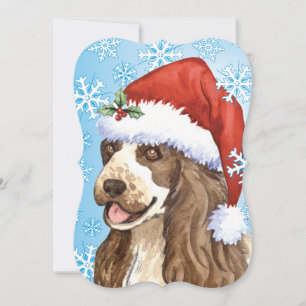 Cartes Pour Fêtes Annuelles Joyeux Howlidays Englsih Cocker Spaniel