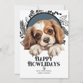 Cartes Pour Fêtes Annuelles Joyeux Howlidays Harrier Dog (Devant)