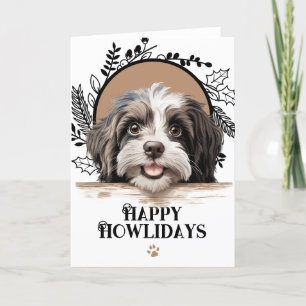 Cartes Pour Fêtes Annuelles Joyeux Howlidays Havanese Dog Christmas