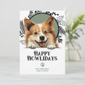 Cartes Pour Fêtes Annuelles Joyeux Howlidays Islande Sheepdog Christmas (Debout devant)