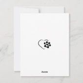 Cartes Pour Fêtes Annuelles Joyeux Howlidays mignon chien de caniche (Dos)