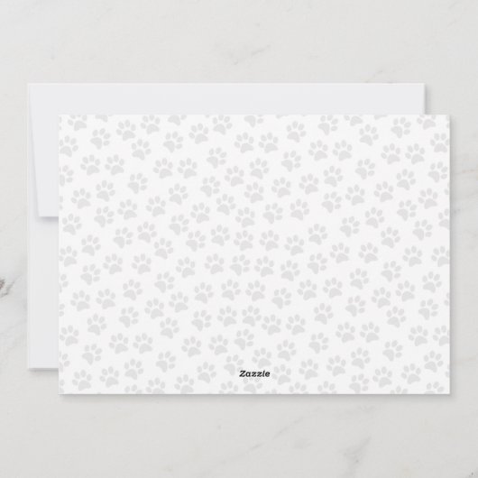 Cartes Pour Fêtes Annuelles Joyeux Howlidays mignon chien photo Noël (Dos)