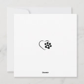 Cartes Pour Fêtes Annuelles Joyeux Howlidays mignon chien sanglant (Dos)