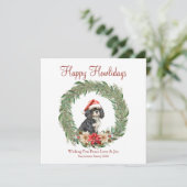 Cartes Pour Fêtes Annuelles Joyeux Howlidays mignon Cocker Chien Espagnol (Debout devant)
