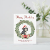 Cartes Pour Fêtes Annuelles Joyeux Howlidays mignon Cocker Chien Espagnol (Debout devant)