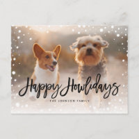 Joyeux Howlidays Neige | Photo de chien d'animal d