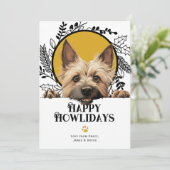Cartes Pour Fêtes Annuelles Joyeux Howlidays Noël du chien Cairn Terrier (Debout devant)