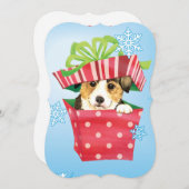 Cartes Pour Fêtes Annuelles Joyeux Howlidays Pembroke Welsh Corgi (Devant / Derrière)