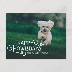 Cartes Pour Fêtes Annuelles Joyeux Howlidays Photo pour animaux