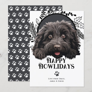 Cartes Pour Fêtes Annuelles Joyeux Howlidays Puli Dog Christmas