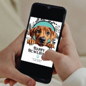 Cartes Pour Fêtes Annuelles Joyeux Howlidays Rhodesian Ridgeback Chig Christma