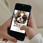 Cartes Pour Fêtes Annuelles Joyeux Howlidays Shih Tzu Chien Noël