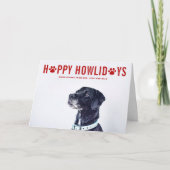 Cartes Pour Fêtes Annuelles Joyeux Howlidays Typographie Moderne Photo de Chie (Devant)