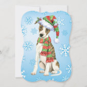 Cartes Pour Fêtes Annuelles Joyeux Howlidays Whippet (Devant)