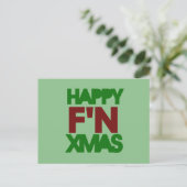 Cartes Pour Fêtes Annuelles Joyeux humour de Noël (Debout devant)