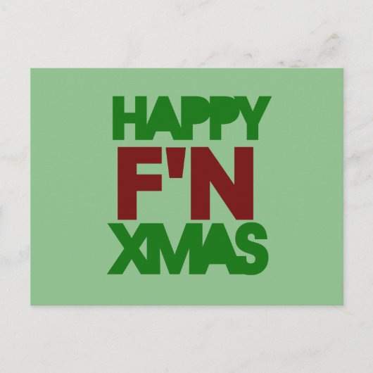 Cartes Pour Fêtes Annuelles Joyeux humour de Noël (Devant)