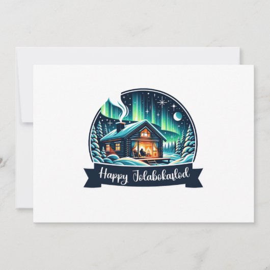 Cartes Pour Fêtes Annuelles Joyeux Jolabokaflod (Devant)