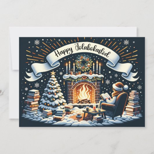 Cartes Pour Fêtes Annuelles Joyeux Jolabokaflod (Devant)