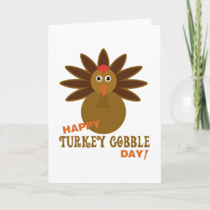 Cartes Pour Fêtes Annuelles Joyeux Jour de la grogne turque Thanksgiving