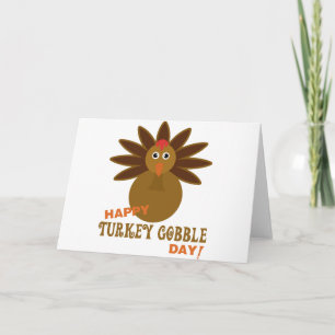 Cartes Pour Fêtes Annuelles Joyeux Jour de la grogne turque Thanksgiving