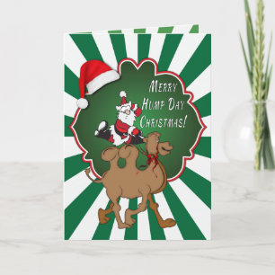 Cartes Pour Fêtes Annuelles Joyeux Jour de la Humpe Camel de Noël Green Starbu
