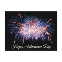 Joyeux Jour de l'Indépendance Affichage de Feux d'