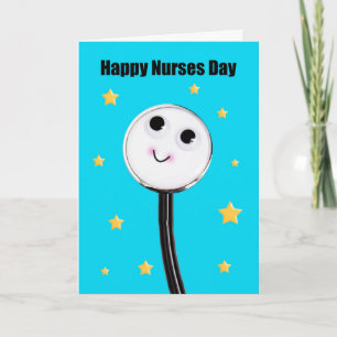 Cartes Pour Fêtes Annuelles Joyeux jour des infirmières Stethoscope mignonne a