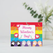 Cartes Pour Fêtes Annuelles Joyeux Jour des Valentines (Debout devant)