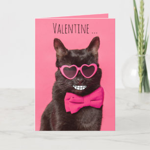 Cartes Pour Fêtes Annuelles Joyeux Jour Des Valentines Pour N'Importe Qui Chat